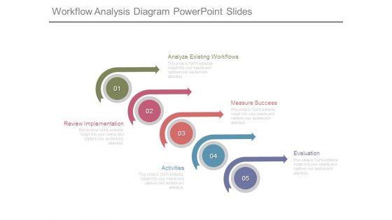 Workflow Analysis Diagram Powerpoint Slides
