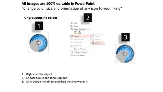 Workflow Layout With Gear Powerpoint Templates