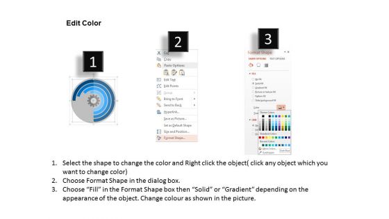 Workflow Layout With Gear Powerpoint Templates