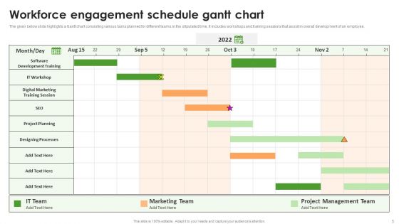 Workforce Engagement Schedule Ppt PowerPoint Presentation Complete With Slides