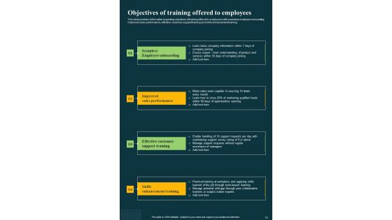 Workforce Learning And Training Playbook Template