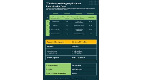 Workforce Learning And Training Playbook Template