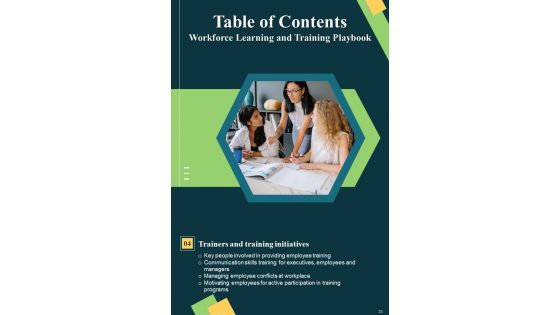 Workforce Learning And Training Playbook Template