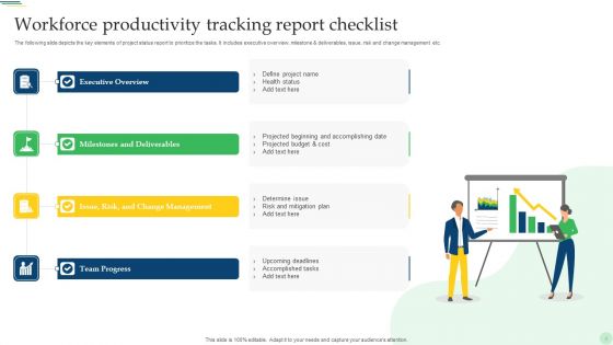 Workforce Productivity Tracking Report Ppt PowerPoint Presentation Complete With Slides