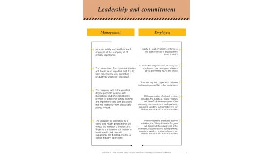 Workforce Safety Program Training Handbook