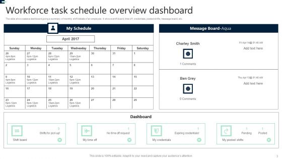 Workforce Schedule Ppt PowerPoint Presentation Complete Deck With Slides