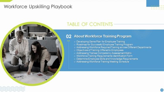 Workforce Upskilling Playbook Ppt PowerPoint Presentation Complete Deck With Slides