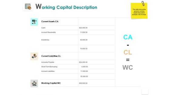 Working Capital Description Liabilities Receivable Ppt PowerPoint Presentation Inspiration Shapes