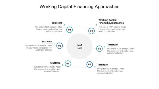 Working Capital Financing Approaches Ppt PowerPoint Presentation Inspiration Backgrounds Cpb