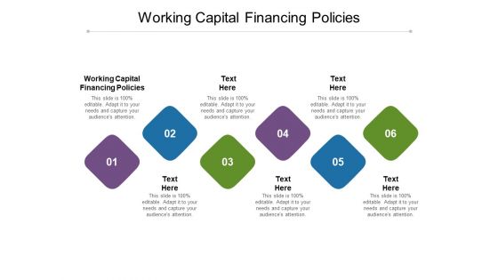 Working Capital Financing Policies Ppt PowerPoint Presentation Infographics Graphics Template Cpb