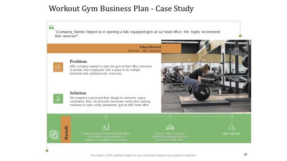 Workout Gym Business Plan Ppt PowerPoint Presentation Complete Deck With Slides