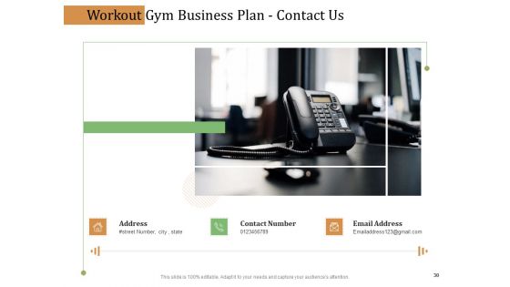 Workout Gym Business Plan Ppt PowerPoint Presentation Complete Deck With Slides