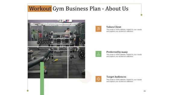 Workout Gym Business Plan Ppt PowerPoint Presentation Complete Deck With Slides