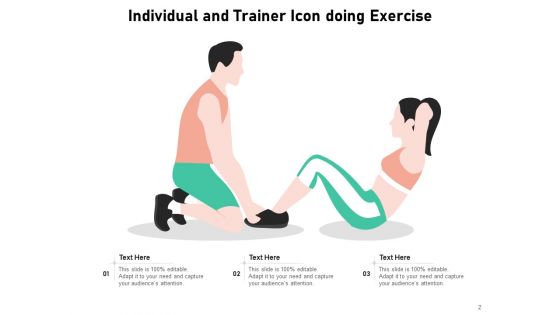 Workout Icon Individual Back Exercise Ppt PowerPoint Presentation Complete Deck