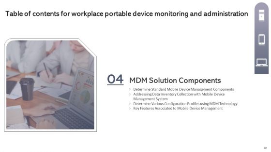 Workplace Portable Device Monitoring And Administration Ppt PowerPoint Presentation Complete Deck With Slides