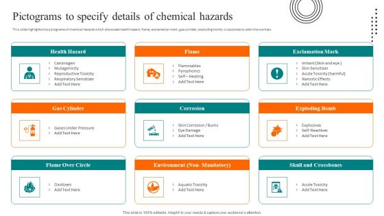 Workplace Safety Best Practices Pictograms To Specify Details Of Chemical Hazards Formats PDF Workplace Safety Best Practices Pictograms To Specify Details Of Chemical Hazards Formats PDF
