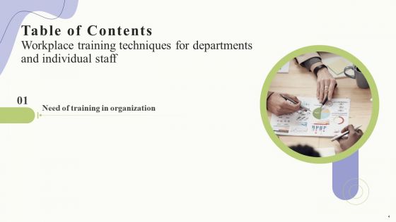 Workplace Training Techniques For Departments And Individual Staff Ppt PowerPoint Presentation Complete Deck With Slides