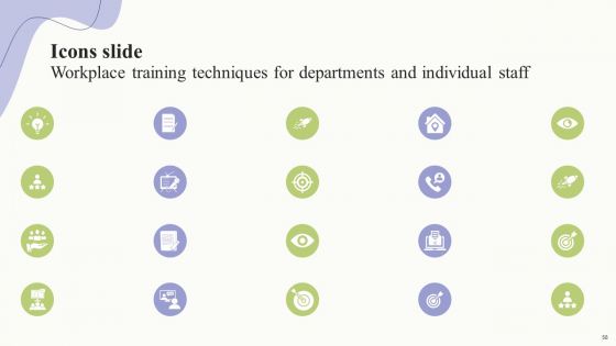 Workplace Training Techniques For Departments And Individual Staff Ppt PowerPoint Presentation Complete Deck With Slides