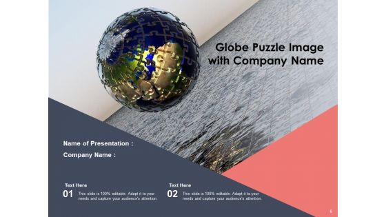 World Jigsaw Puzzle Globe Image Globe Puzzle Ppt PowerPoint Presentation Complete Deck