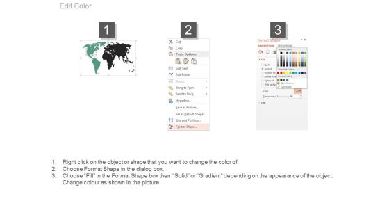 World Map Diagram For Product Launch Powerpoint Slides