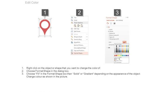 World Map For Business Location Search Powerpoint Slides