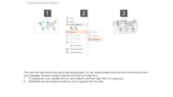 World Map For Global Business Report Powerpoint Slides