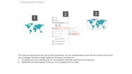 World Map For Global Business Timeline Powerpoint Slides