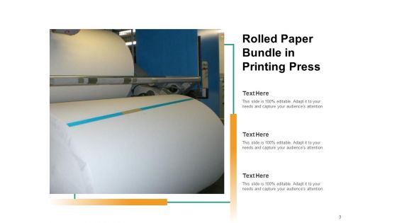 Wrapping Paper Cylindrical Shape Dollar Paper Ppt PowerPoint Presentation Complete Deck