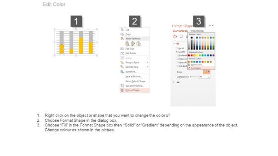 Year Based Chart With Percentage Data Analysis Powerpoint Slides