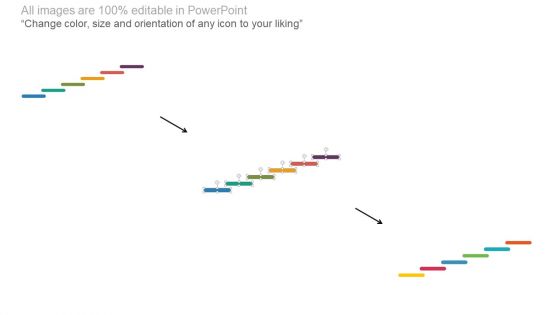 Year Based Stair Design Timeline Powerpoint Slides