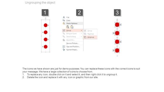 Year Based Vertical Timeline With Company Profile Powerpoint Slides
