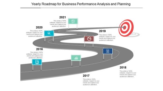 Yearly Roadmap For Business Performance Analysis And Planning Ppt PowerPoint Presentation Inspiration Layouts