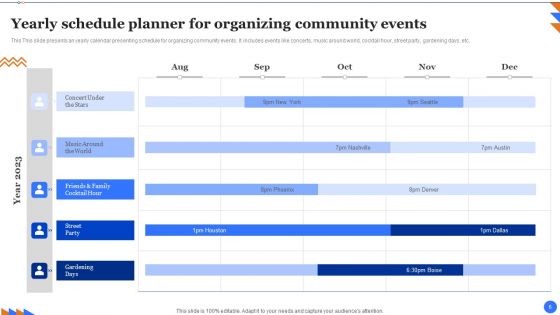 Yearly Schedule Planner Ppt PowerPoint Presentation Complete Deck With Slides