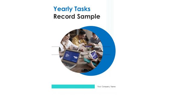 Yearly Tasks Record Sample One Pager Documents