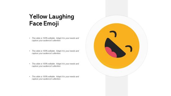 Yellow Laughing Face Emoji Ppt PowerPoint Presentation Ideas