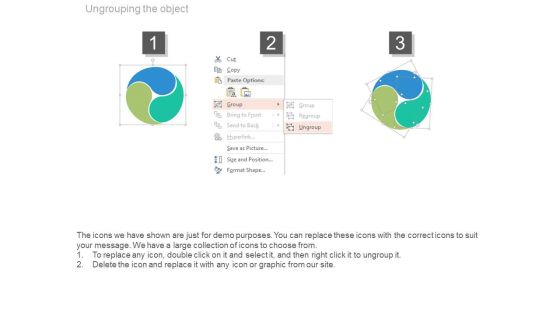 Ying Yang Style Circle Diagram Powerpoint Slides