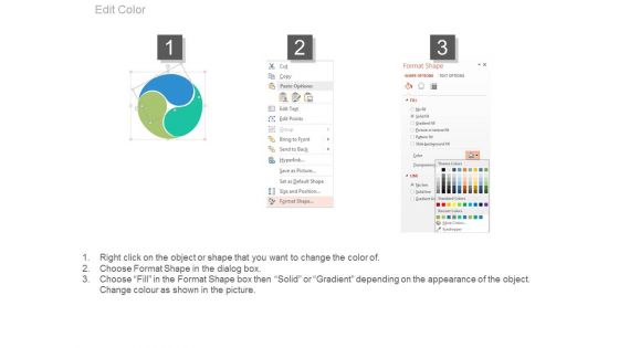 Ying Yang Style Circle Diagram Powerpoint Slides