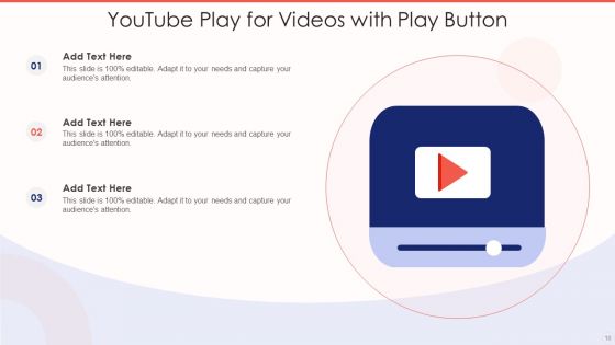 Youtube Play Ppt PowerPoint Presentation Complete Deck With Slides