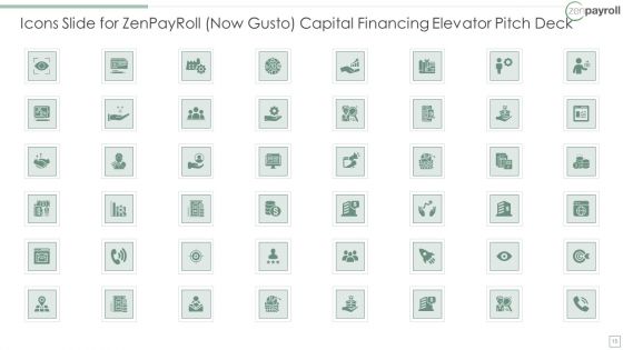 Zenpayroll Now Gusto Capital Financing Elevator Pitch Deck Ppt PowerPoint Presentation Complete Deck With Slides