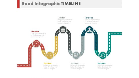 Zigzag Business Roadmap Infographics Powerpoint Slides