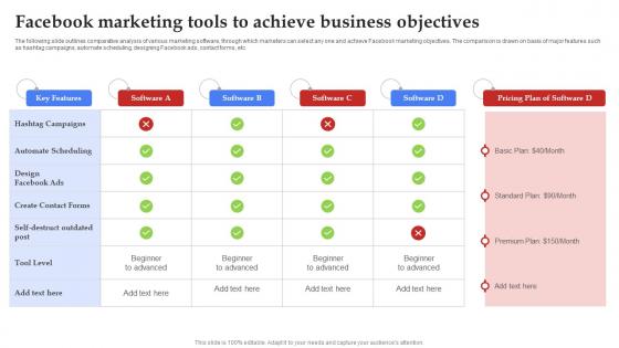 A38 Facebook Marketing Tools To Achieve Business Objectives Strategy SS V A38 Facebook Marketing Tools To Achieve Business Objectives Strategy SS V