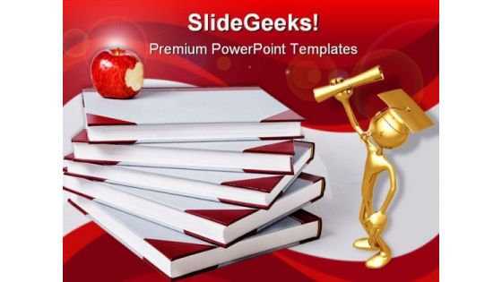 A Bite Of Wisdom Success PowerPoint Backgrounds And Templates 1210