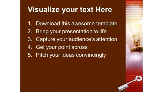 A Golden Key Innovation Concept Symbol PowerPoint Templates And PowerPoint Themes 1012
