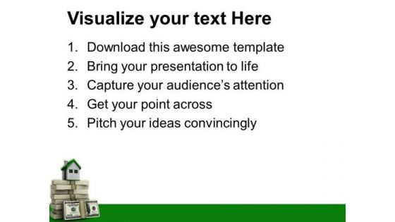A Small Cottage Big Price Finance PowerPoint Templates And PowerPoint Themes 0712