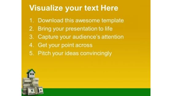 A Small Cottage Big Price Finance PowerPoint Templates And PowerPoint Themes 0712