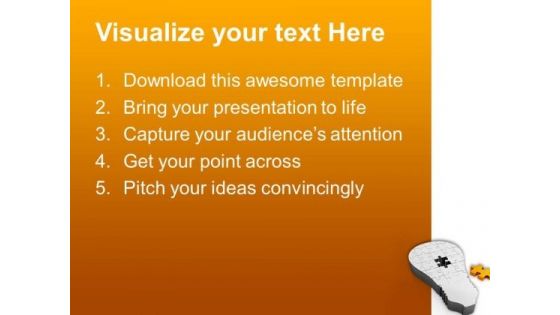 A Solution Can Complete With Right Part PowerPoint Templates Ppt Backgrounds For Slides 0613