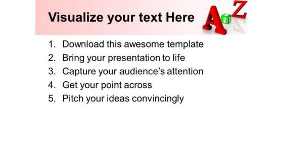 A To Z Education PowerPoint Templates And PowerPoint Themes 1012
