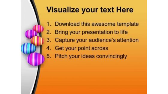 Abstract And Colored Bunny Eggs PowerPoint Templates Ppt Backgrounds For Slides 0813