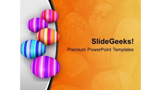 Abstract And Colored Bunny Eggs PowerPoint Templates Ppt Backgrounds For Slides 0813