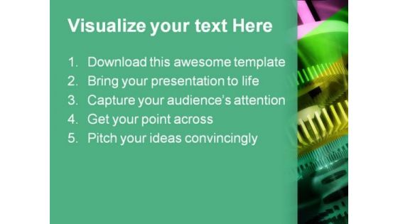 Abstract And Gears Background PowerPoint Themes And PowerPoint Slides 0411